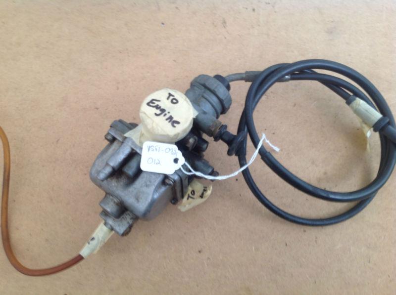 1981 yamaha sr 185 carburetor carb with throttle cable