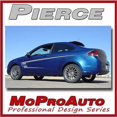 Pierce ford focus graphics stripes - 3m pro vinyl decals 2010 * 058