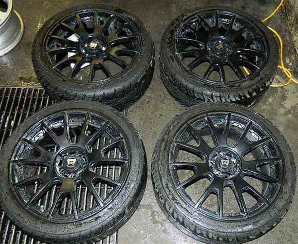 Motegi racing 18" alloy wheels rims tires set for tc