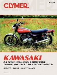 Clymer repair manual, kawasaki kz900, kz1000, z1r, c series police models