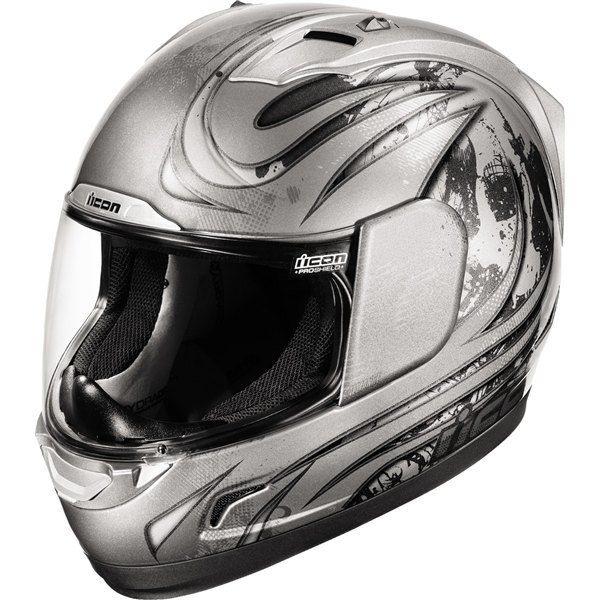 Silver xxl icon alliance threshold full face helmet