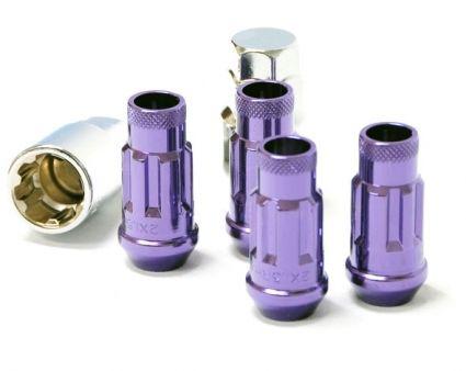 Muteki purple sr48 locking lock set tuner style lug nuts 12x1.50 pitch