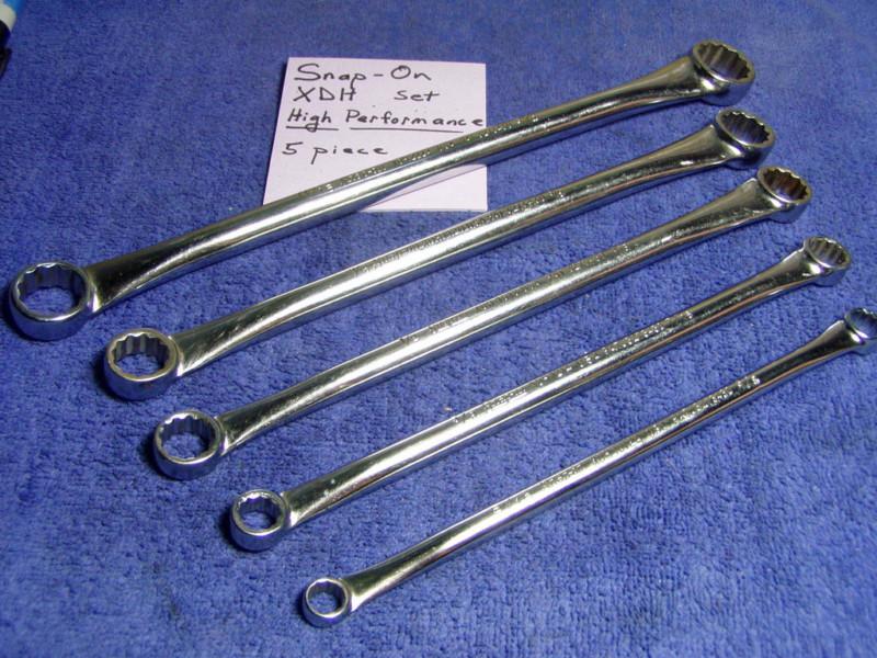 Snap-on high performance wrench set  xdh series  complete 5 piece set  free ship