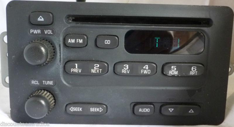 00-04 chevrolet cavalier malibu impala monte carlo radio cd 09394129 *