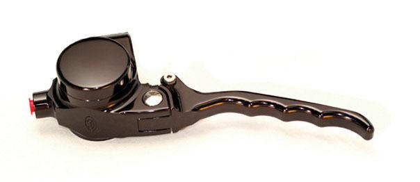 Joker machine jx brake side control with switch 11/16 in bore black anodized h-d