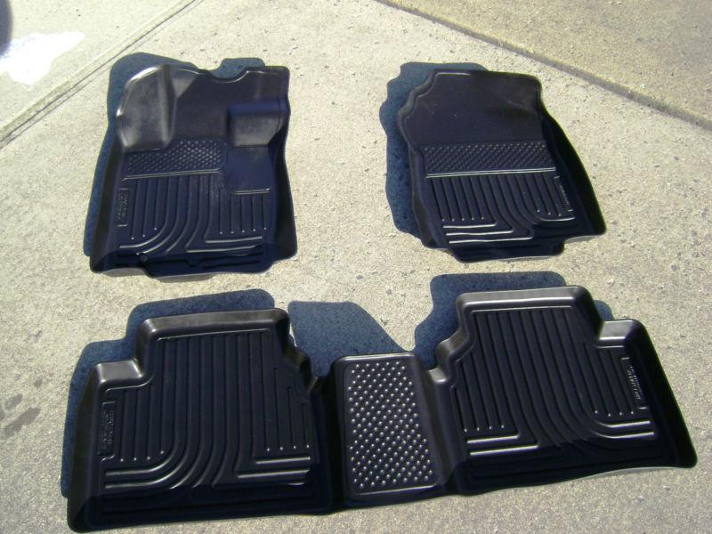 2010-2012 ford lincoln mkz fwd husky weatherbeater floor mat liners 98361 black