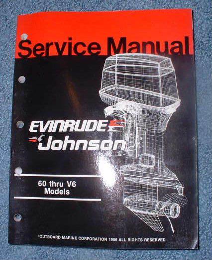 *1986 johnson 60 thru v6 models service manual (super nice)