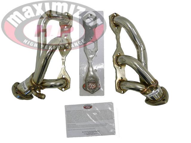 Maximizer stainless exhaust header manifold 96-01 s10 sonoma 4.3l 2wd