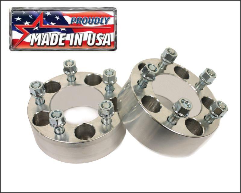 2 pcs | 2" | 5x4.5 to 5x4.5 | wheel spacers | adapters | billet | 1/2" x 20 