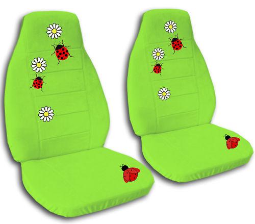 05-now vw beetle fr+back lady bug  car seat covers 