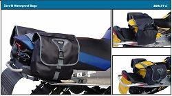  zero b waterproof saddlebags, ski doo, yamaha by gears canada
