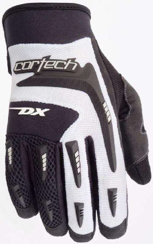 Cortech dx 2 white large textile youth motorcycle dirt bike gloves lrg lg l