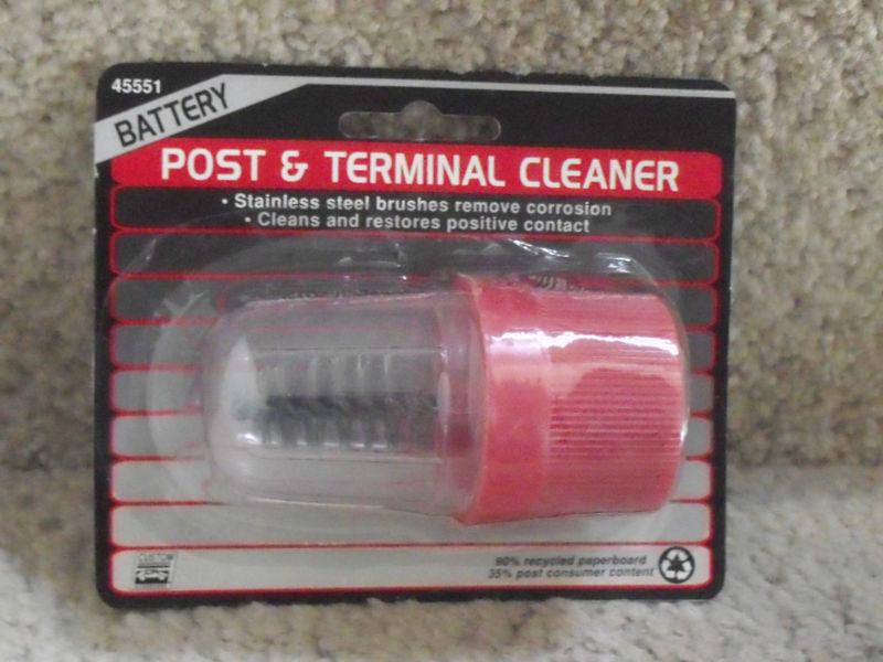 *new* nos custom accessories battery post & terminal cleaner stainless steel