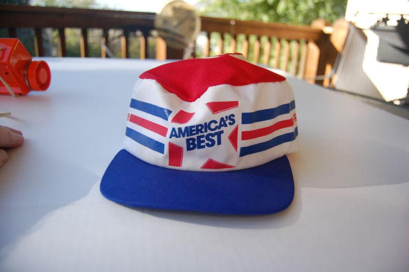 Red white and blue usa americas best fram filters/autolite hat/cap vintage