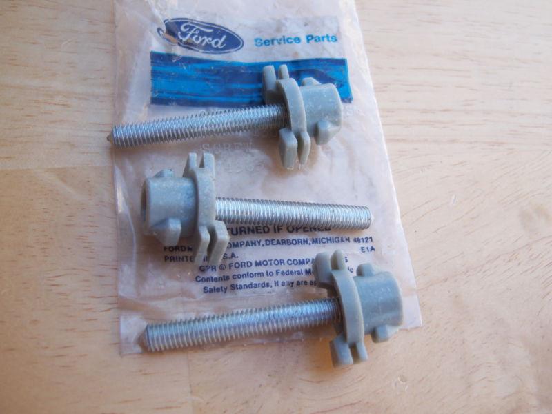 Nos 1987 1988 ford thunderbird headlamp adjustment screws (3) # e7sz-13032-d