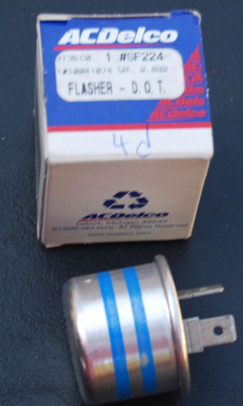 New, genuine oem part -- gm 10041074 sf224 turn signal flasher blue stripe