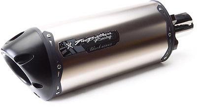 Two brothers can-am spyder 2008-12 black series slip-on exhaust titanium