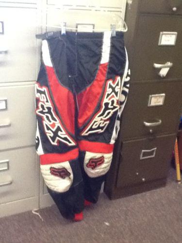 Fox honda motocross racing pants motorcycle size 32 used (bj-41)