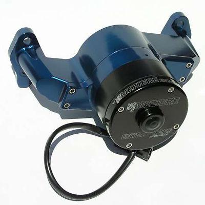 Meziere wp101b electric water pump chevy small block 35 gpm blue