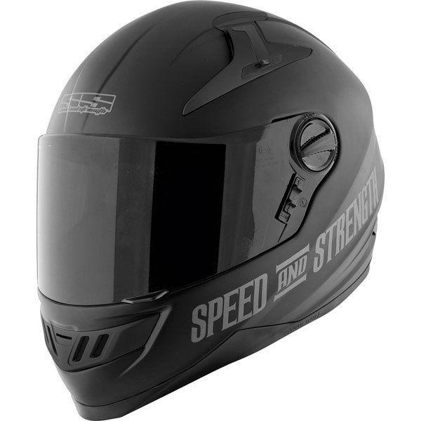 Matte black m speed and strength ss1300 under the radar 2.0 full face helmet