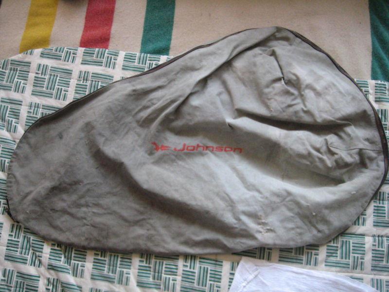 Vintage johnson 40" boat outboard engine / motor carrying duffle bag