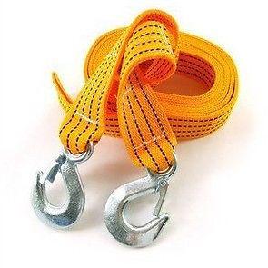 3m 3ton car vehicle boat tow strap towing rope hauling cable string with hooks
