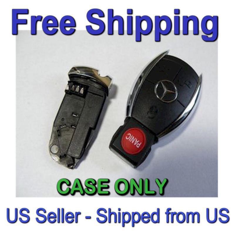 2006-2009 mercedes benz s cls cl gl r ml keyless silver remote shell case - mbn