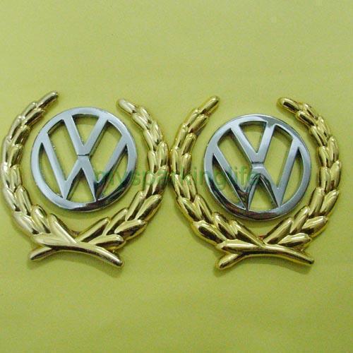 Volkswagen vw metal side pillar sticker emblems badges
