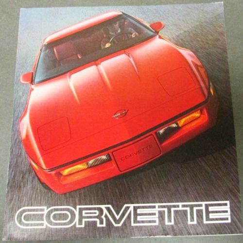 1985 chevrolet corvette dealer large sales brochure