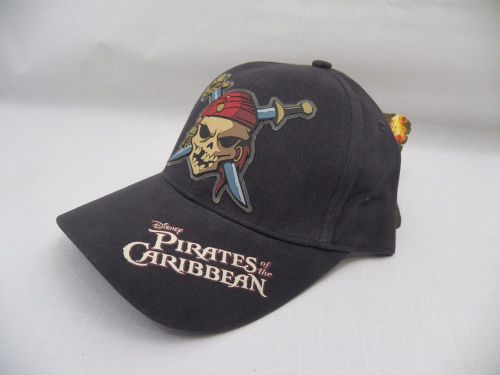Authentic! pirates of the caribbean cap hat - one size fits all - ships today