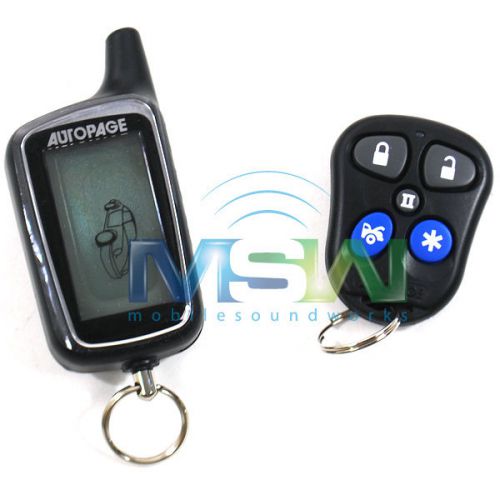 *new* autopage rf-425lcd car alarm security system w/ 2-way lcd pager rf-425 lcd
