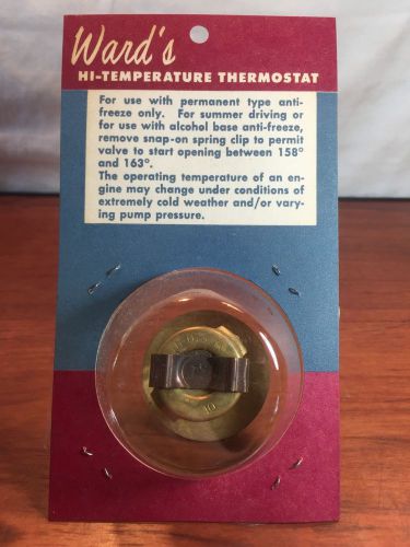 Vintage nos wards hi-temperature thermostat flathead ford mercury 1937-1948