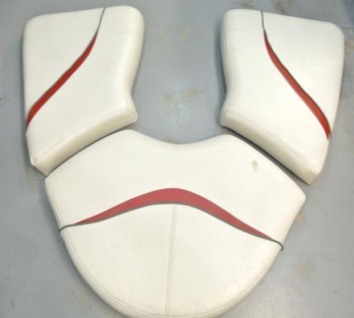 1998 bayliner capri front bow seat cushions 2050 red white