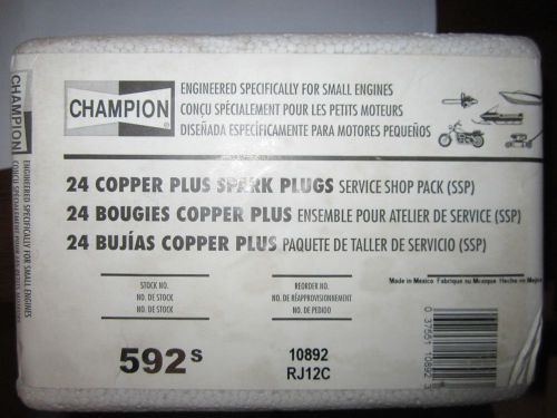 592s champion 24 copper plus spark plugs service shop pack rj12c