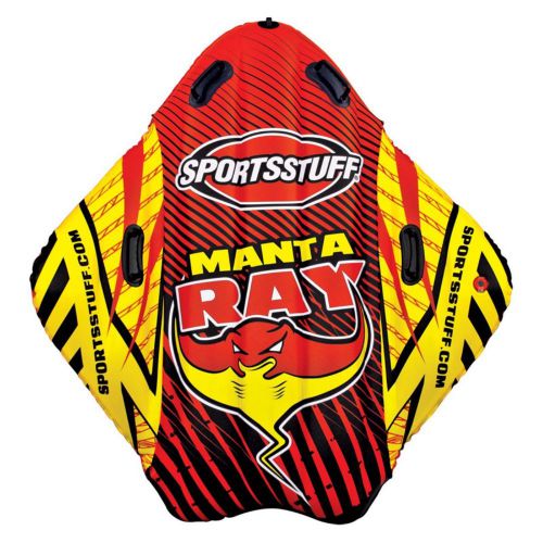 Sportstuff manta ray snow tube 62 inches x 56 inches red/yellow (30-1760)