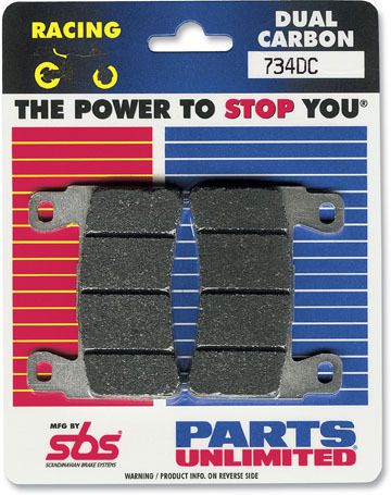 Sbs dc dual carbon brake pads front 622dc s-pu 1721-0308