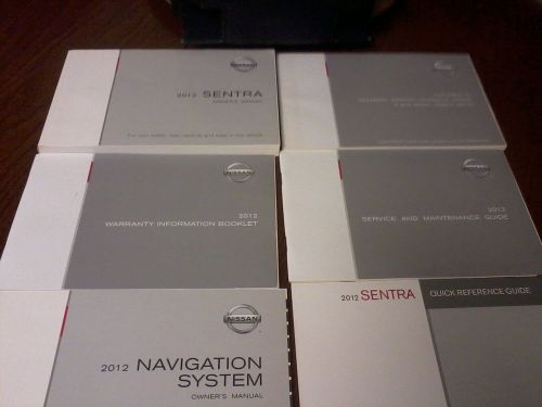 2012 nissan sentra owners manual with case