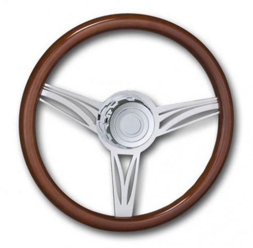 Freightliner steering wheel chrome classic 18&#034; 89&#039;-pres