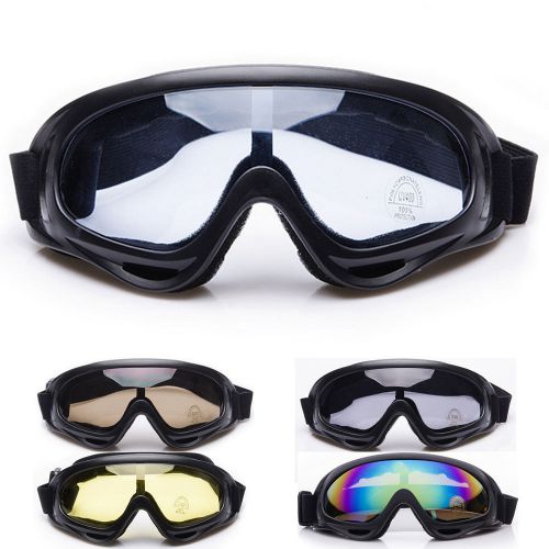 Motorcycle motocross goggles glasses mx atv dirt bike racing off road clear lens