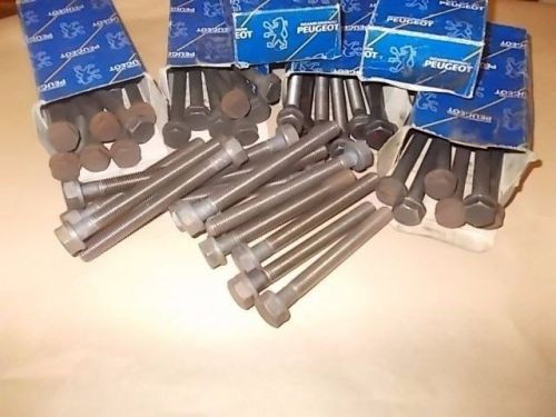Peugeot engine head bolts lot of 43 various size oem head bolts