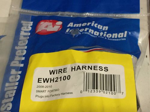 Smart car stereo  wiring harness wire aftermarket radio install  ewh2100 ame int