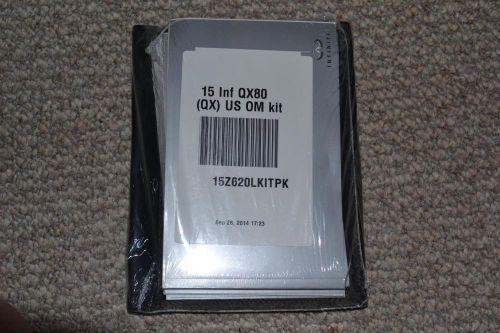 2015 infiniti qx80 owners manual oem sealed with case