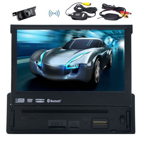 1 din gps navi 7&#034; car dvd player in dash fm receiver bluetooth audio stereo+cam