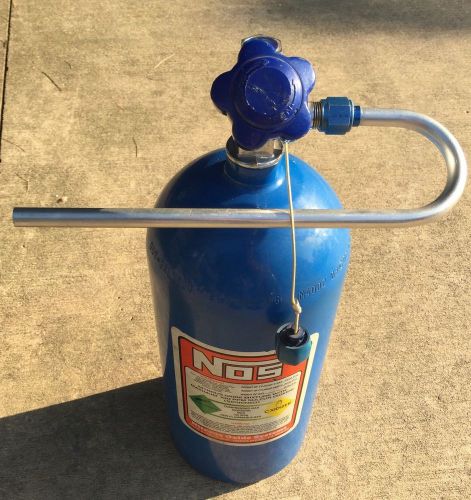 Nos 10lb nitrous oxide systems bottle w\ high flow valve includes blow down tube