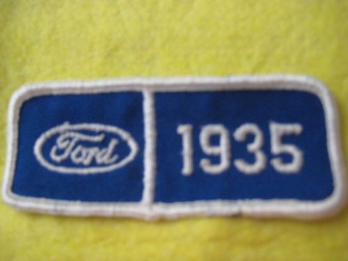 Vintage 1935 ford patch 3 1/2&#034; x 1 1/2&#034;