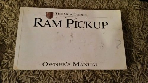 Dodge 1995 ram pickup truck car owners manual guide book