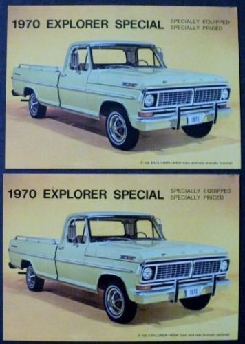 Nos 1970 ford f100 f250 explorer special pickup truck post cards