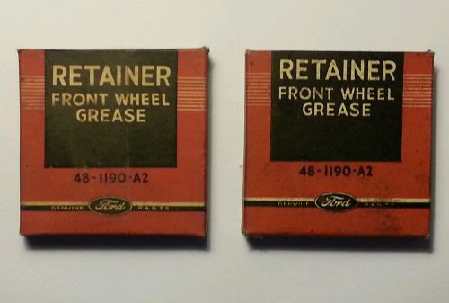 (lot of 2) vintage ford front wheel grease retainer 48-1190-a2