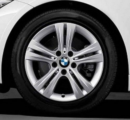 4 x bmw genuine wheel rim 17&#034; double spoke 392 320i 328i 328ix 335i hybrid 3 f30