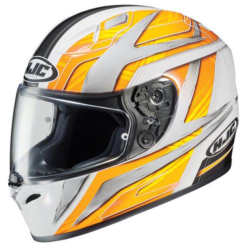 New hjc fg-17 ace full-face adult helmet, mc-3/yellow/white, small/sm
